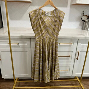 Anthropologie Lazy Bones MIDI Dress Floral Print Womens XS